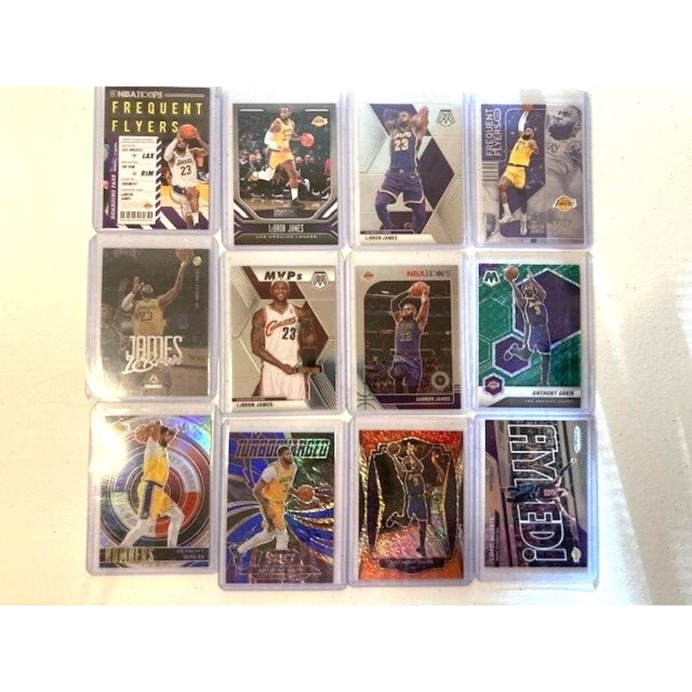 Lebron James and Anthony Davis 12‎ Card Lot